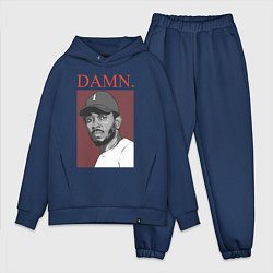 Мужской костюм оверсайз Kendrick Lamar: DAMN, цвет: тёмно-синий