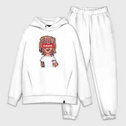 Мужской костюм оверсайз Lil Pump: Esketit Style, цвет: белый