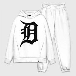 Мужской костюм оверсайз Detroit Tigers, цвет: белый