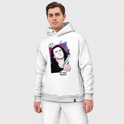 Мужской костюм оверсайз Томми Вайсо / Белый – фото 3