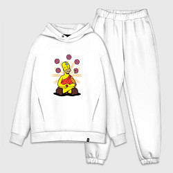 Мужской костюм оверсайз Homer Relax, цвет: белый