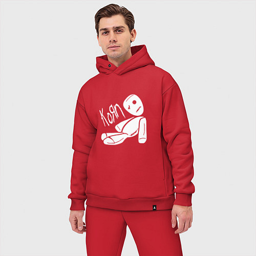 Мужской костюм оверсайз Korn Toy / Красный – фото 3