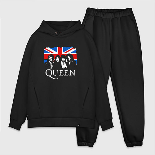 Мужской костюм оверсайз Queen UK / Черный – фото 1