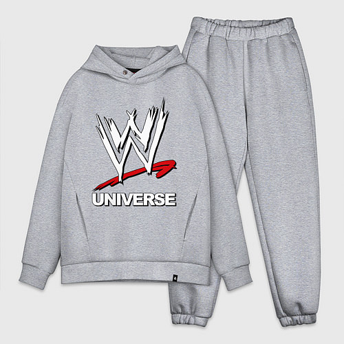 Мужской костюм оверсайз WWE universe / Меланж – фото 1