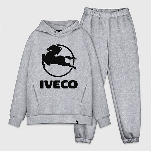 Мужской костюм оверсайз Iveco / Меланж – фото 1