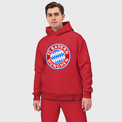 Мужской костюм оверсайз Bayern Munchen FC, цвет: красный — фото 2