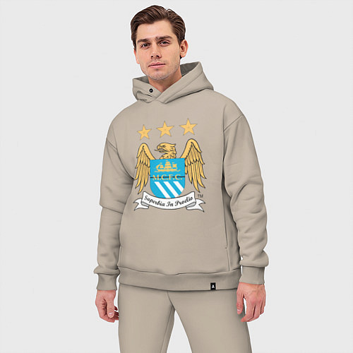 Мужской костюм оверсайз Manchester City FC / Миндальный – фото 3