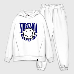Мужской костюм оверсайз Nevermind Nirvana, цвет: белый