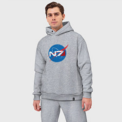 Мужской костюм оверсайз NASA N7, цвет: меланж — фото 2