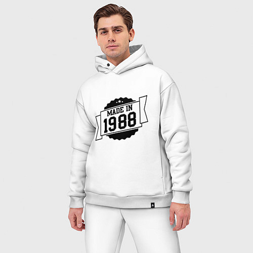 Мужской костюм оверсайз Made in 1988 / Белый – фото 3