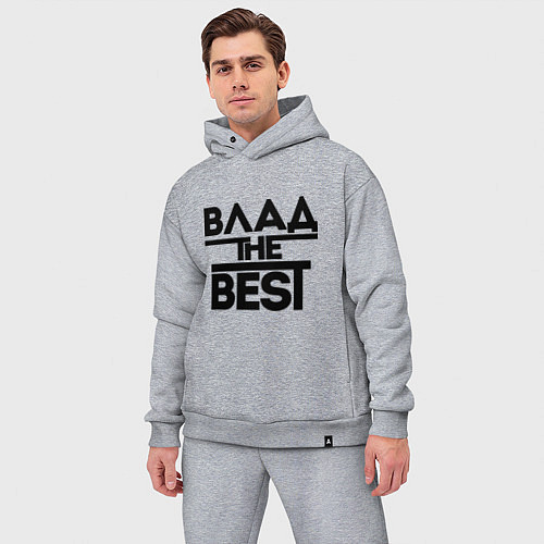 Мужской костюм оверсайз Влад the best / Меланж – фото 3