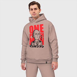 Мужской костюм оверсайз Ok Hero, цвет: пыльно-розовый — фото 2