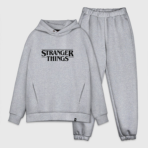Мужской костюм оверсайз Stranger Things / Меланж – фото 1