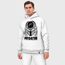 Мужской костюм оверсайз Predator Mask, цвет: белый — фото 2