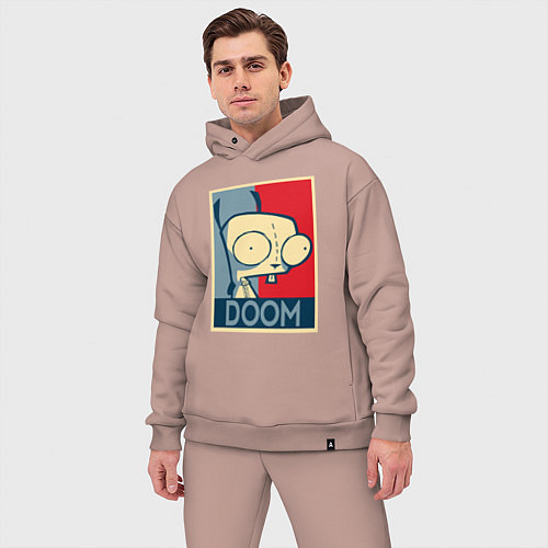 Мужской костюм оверсайз Doom Zim / Пыльно-розовый – фото 3