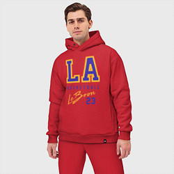 Мужской костюм оверсайз Lebron 23: Los Angeles, цвет: красный — фото 2