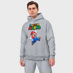 Мужской костюм оверсайз Super Mario, цвет: меланж — фото 2