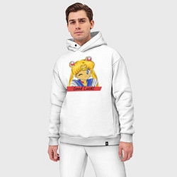Мужской костюм оверсайз Sailor Moon Good Luck, цвет: белый — фото 2