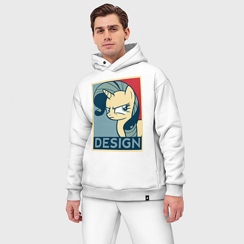 Мужской костюм оверсайз MLP: Design / Белый – фото 3