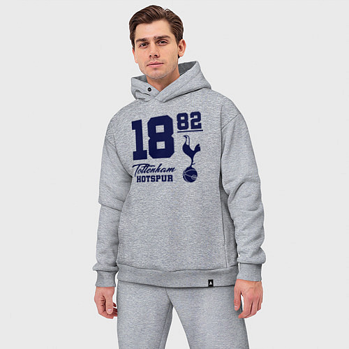 Мужской костюм оверсайз FC Tottenham 1882 / Меланж – фото 3