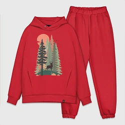 Мужской костюм оверсайз Forest Adventure, цвет: красный