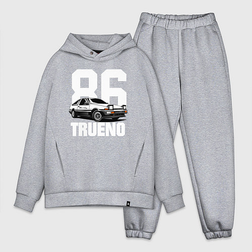 Мужской костюм оверсайз TRUENO 86 / Меланж – фото 1