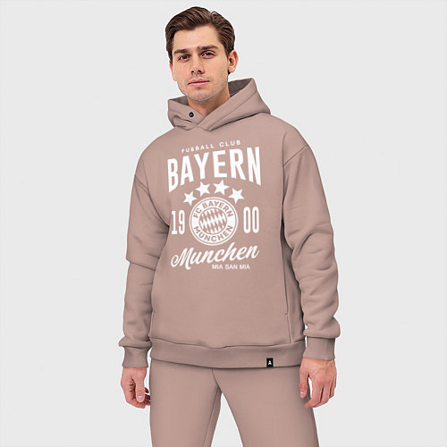 Мужской костюм оверсайз Bayern Munchen 1900 / Пыльно-розовый – фото 3