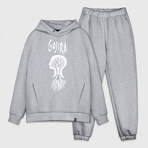 Мужской костюм оверсайз Gojira / Меланж – фото 1