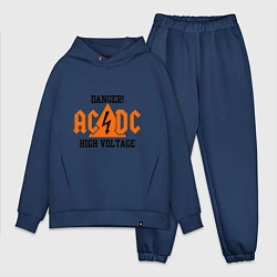 Мужской костюм оверсайз AC/DC: High Voltage, цвет: тёмно-синий