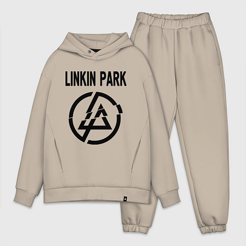 Мужской костюм оверсайз Linkin Park / Миндальный – фото 1