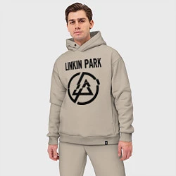 Мужской костюм оверсайз Linkin Park, цвет: миндальный — фото 2