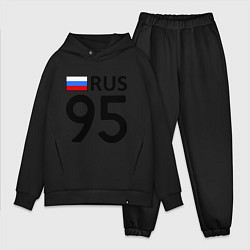 Мужской костюм оверсайз RUS 95, цвет: черный