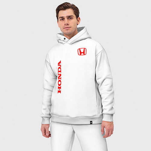 Мужской костюм оверсайз HONDA / Белый – фото 3