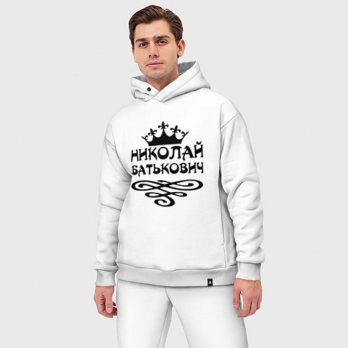 Мужской костюм оверсайз Николай Батькович / Белый – фото 3