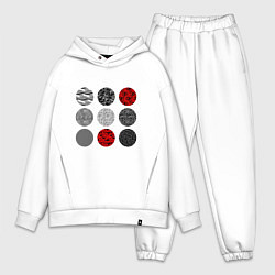 Мужской костюм оверсайз TOP: Blurryface, цвет: белый