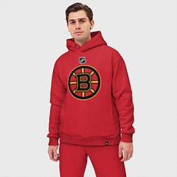 Мужской костюм оверсайз Boston Bruins NHL, цвет: красный — фото 2