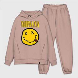 Мужской костюм оверсайз NIRVANA, цвет: пыльно-розовый