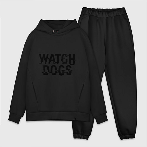 Мужской костюм оверсайз Watch Dogs / Черный – фото 1