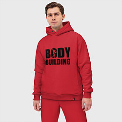 Мужской костюм оверсайз Bodybuilding, цвет: красный — фото 2