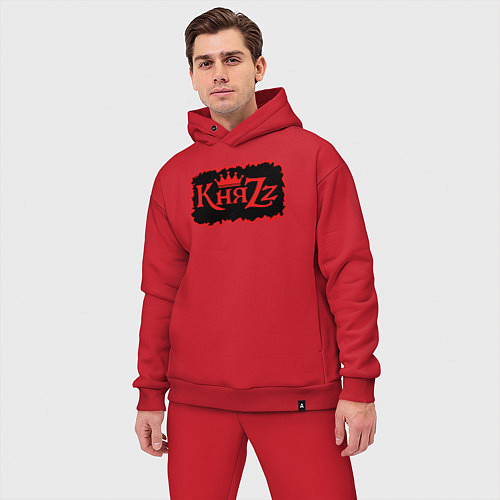 Мужской костюм оверсайз Князь Анархия спина / Красный – фото 3