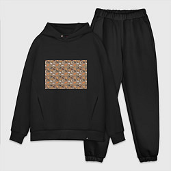 Мужской костюм оверсайз Кони-лошади, цвет: черный