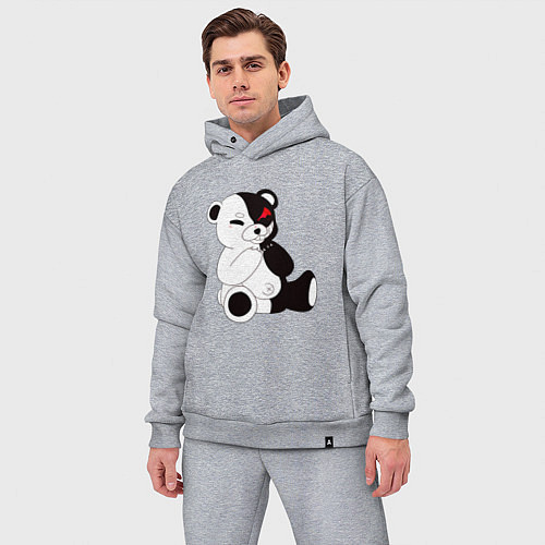 Мужской костюм оверсайз Monokuma / Меланж – фото 3