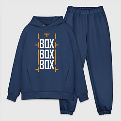 Мужской костюм оверсайз Box box box, цвет: тёмно-синий
