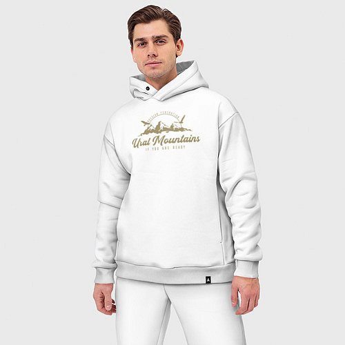 Мужской костюм оверсайз Урал Gold Classic / Белый – фото 3