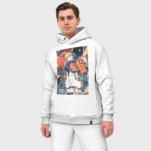 Мужской костюм оверсайз Apex Legends Wattson / Белый – фото 3