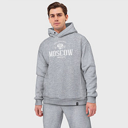 Мужской костюм оверсайз Москва Born in Russia, цвет: меланж — фото 2