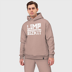 Мужской костюм оверсайз LIMP BIZKIT, цвет: пыльно-розовый — фото 2