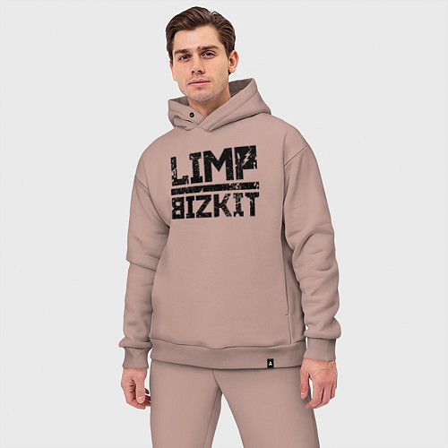 Мужской костюм оверсайз LIMP BIZKIT / Пыльно-розовый – фото 3