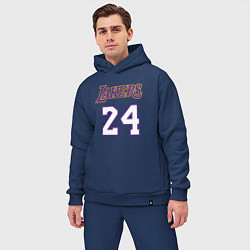 Мужской костюм оверсайз Lakers 24, цвет: тёмно-синий — фото 2