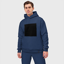 Мужской костюм оверсайз ЧЕРНЫЙ КВАДРАТ, цвет: тёмно-синий — фото 2